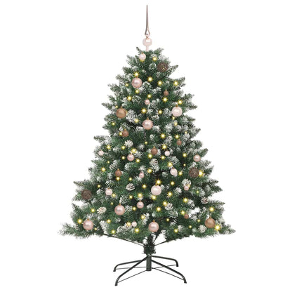 Artificial Christmas Tree with 150 LEDs with Stand Green 150 cm