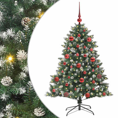 Artificial Christmas Tree with 150 LEDs with Stand Green 150 cm