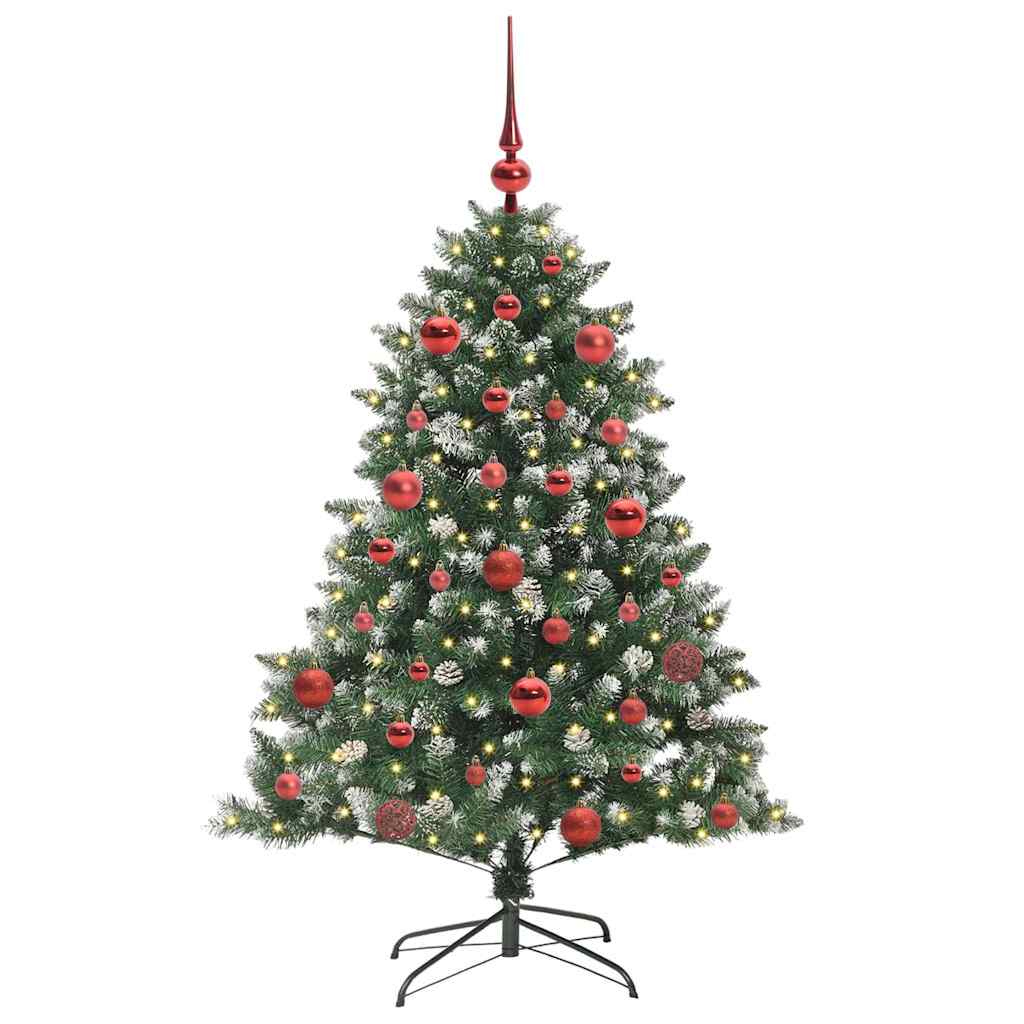 Artificial Christmas Tree with 150 LEDs with Stand Green 150 cm