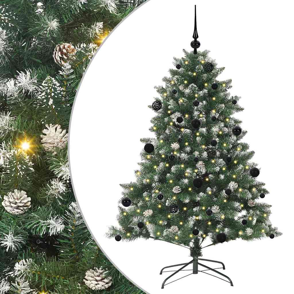 Artificial Christmas Tree with 150 LEDs with Stand Green 150 cm