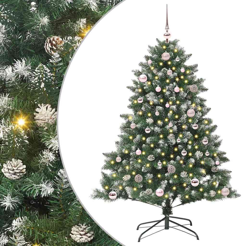 Artificial Christmas Tree with 150 LEDs with Stand Green 150 cm