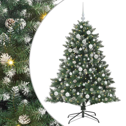 Artificial Christmas Tree with 150 LEDs with Stand Green 150 cm