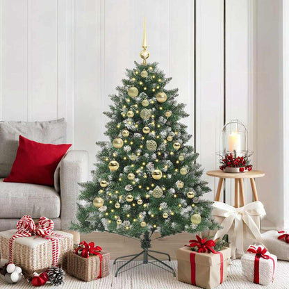Artificial Christmas Tree with 150 LEDs with Stand Green 150 cm