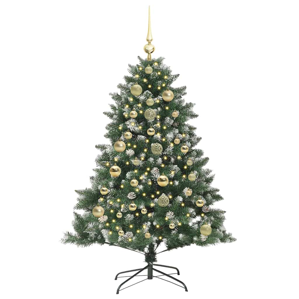 Artificial Christmas Tree with 150 LEDs with Stand Green 150 cm