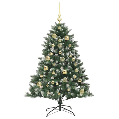 Artificial Christmas Tree with 150 LEDs with Stand Green 150 cm