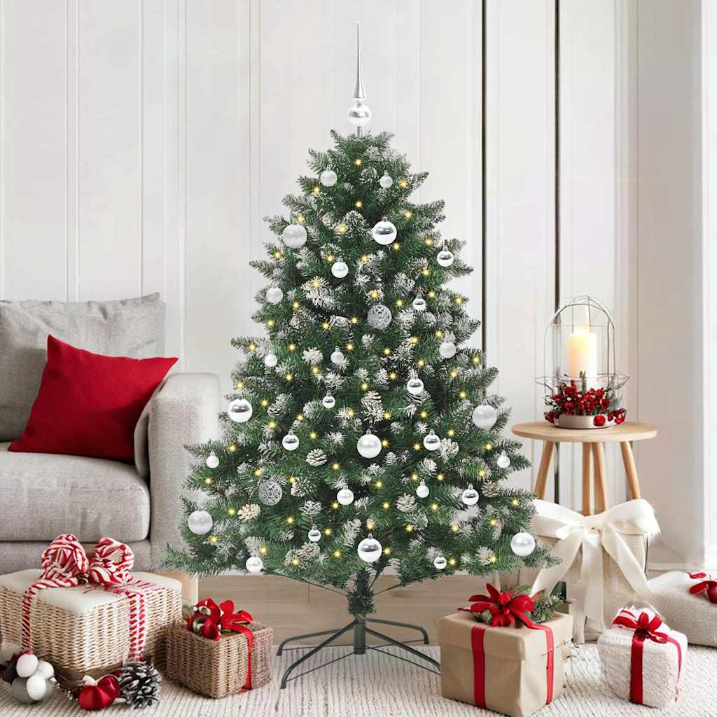 Artificial Christmas Tree with 150 LEDs with Stand Green 150 cm