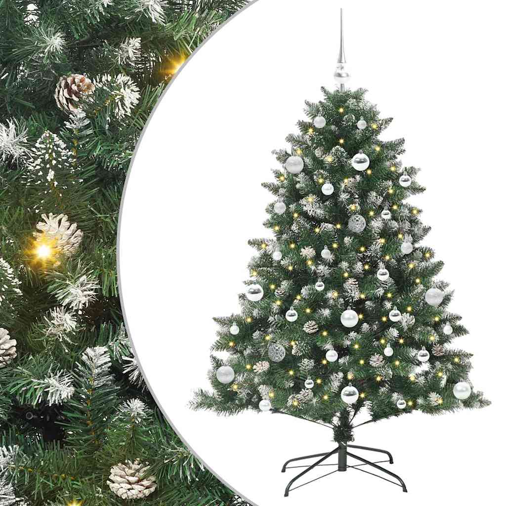 Artificial Christmas Tree with 150 LEDs with Stand Green 150 cm