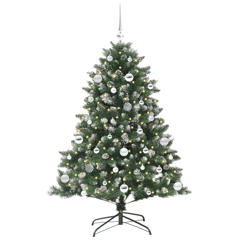 Artificial Christmas Tree with 150 LEDs with Stand Green 150 cm