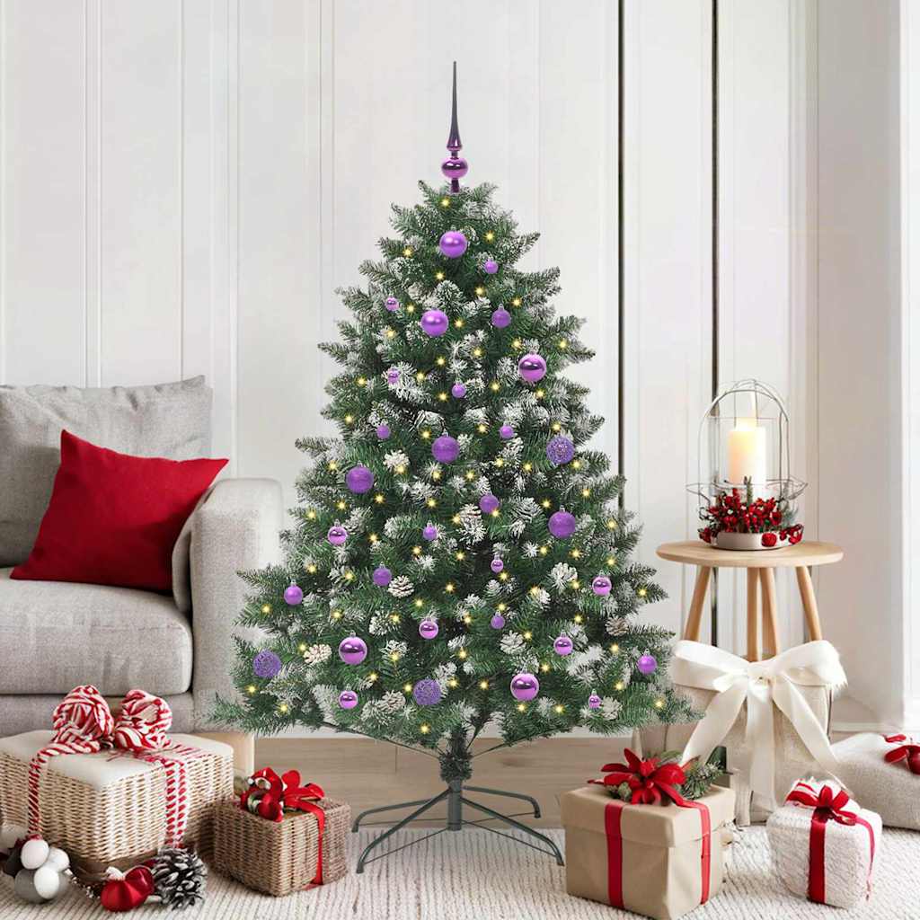 Artificial Christmas Tree with 150 LEDs with Stand Green 150 cm