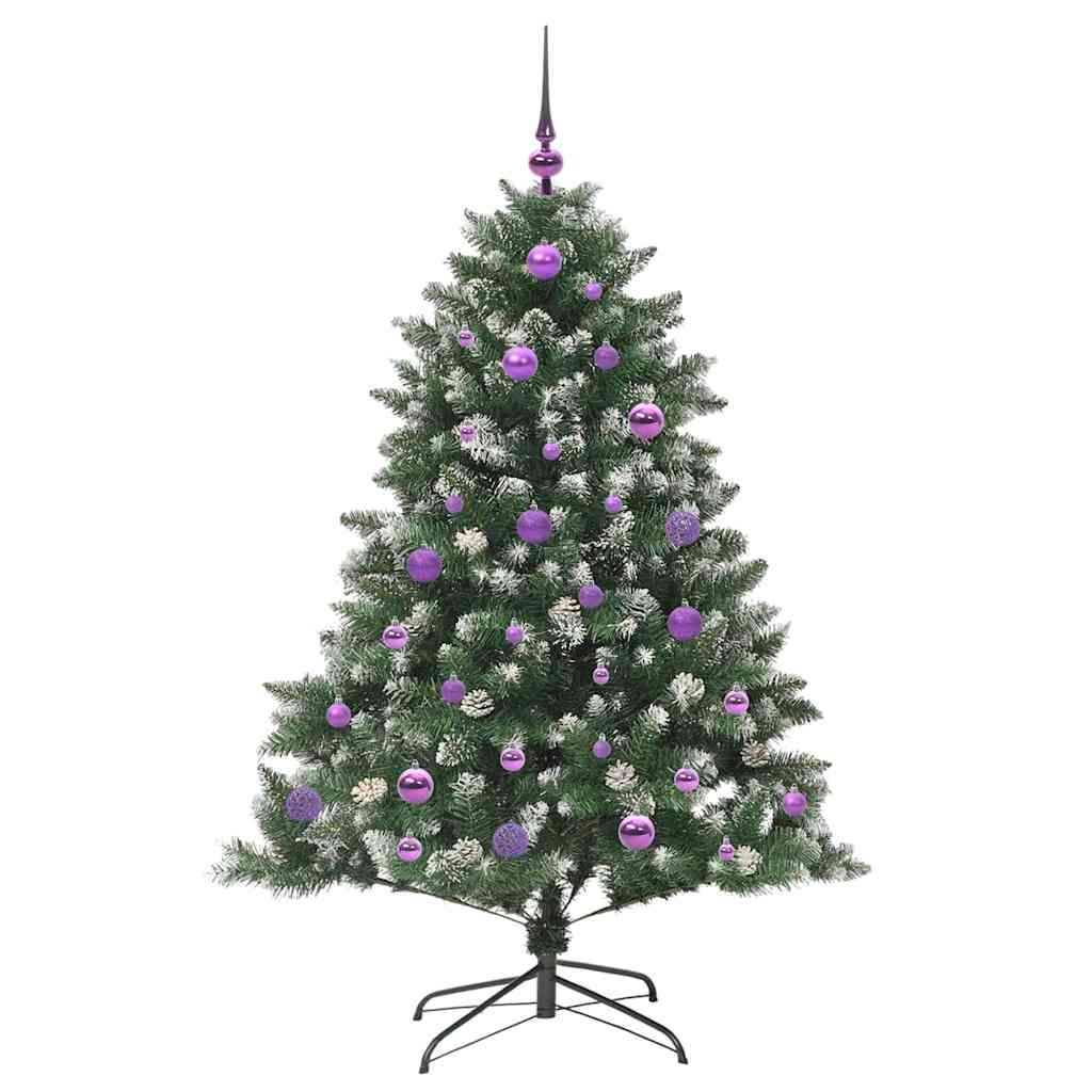 Artificial Christmas Tree with 150 LEDs with Stand Green 150 cm