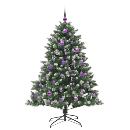 Artificial Christmas Tree with 150 LEDs with Stand Green 150 cm
