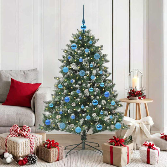 Artificial Christmas Tree with 150 LEDs with Stand Green 150 cm