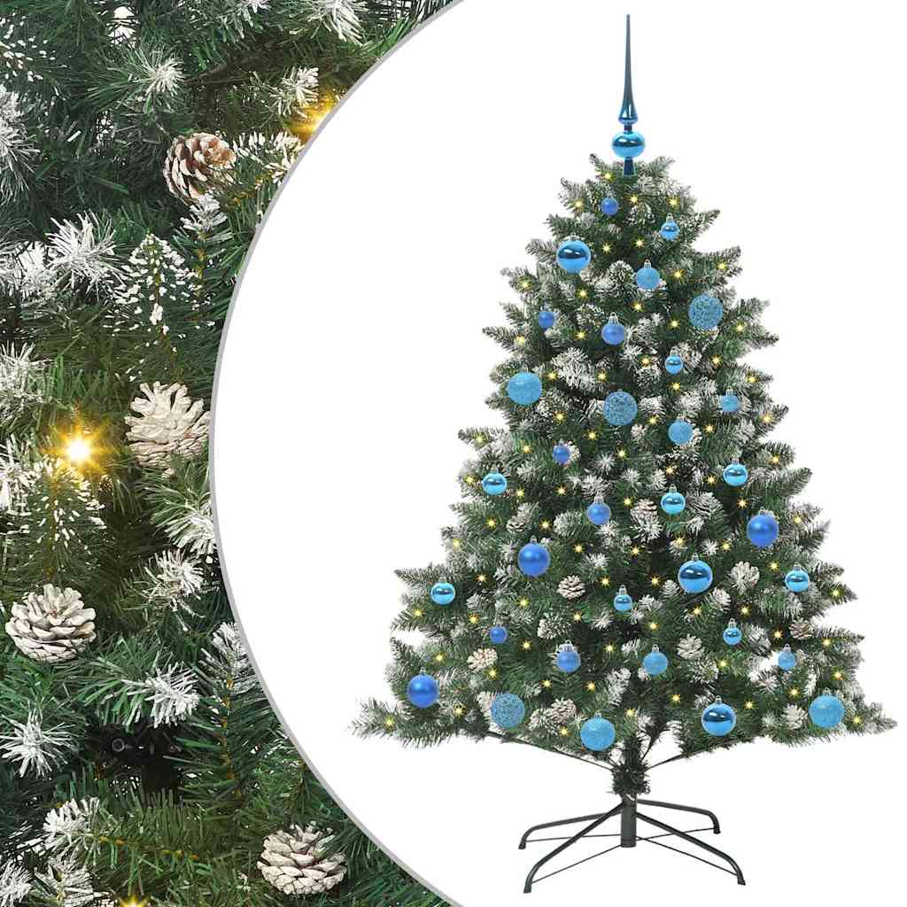 Artificial Christmas Tree with 150 LEDs with Stand Green 150 cm