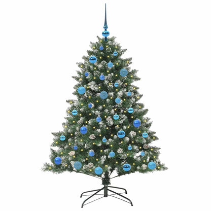 Artificial Christmas Tree with 150 LEDs with Stand Green 150 cm