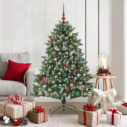 Artificial Christmas Tree with 150 LEDs with Stand Green 150 cm