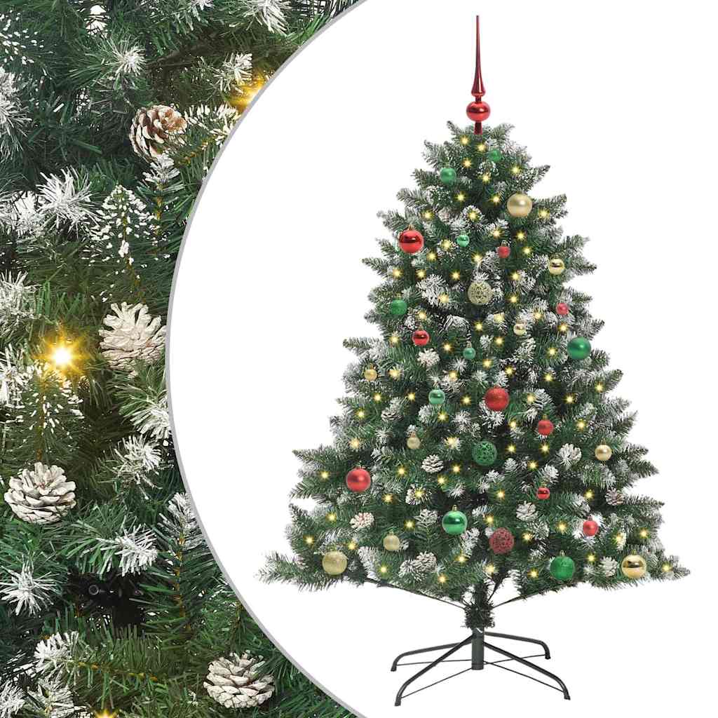 Artificial Christmas Tree with 150 LEDs with Stand Green 150 cm