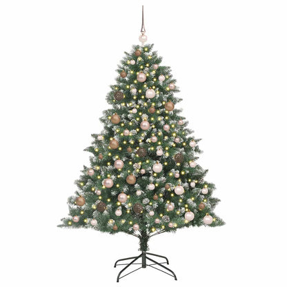 Artificial Christmas Tree with 300 LEDs with Stand Green 180 cm