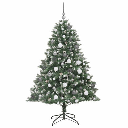 Artificial Christmas Tree with 300 LEDs with Stand Green 180 cm