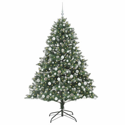 Artificial Christmas Tree with 300 LEDs with Stand Green 180 cm
