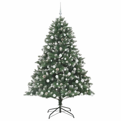 Artificial Christmas Tree with 300 LEDs with Stand Green 180 cm