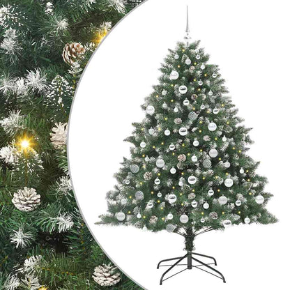Artificial Christmas Tree with 300 LEDs with Stand Green 180 cm