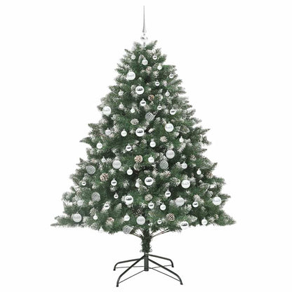 Artificial Christmas Tree with 300 LEDs with Stand Green 180 cm