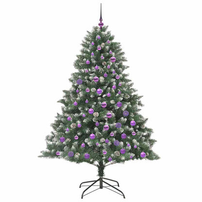 Artificial Christmas Tree with 300 LEDs with Stand Green 180 cm