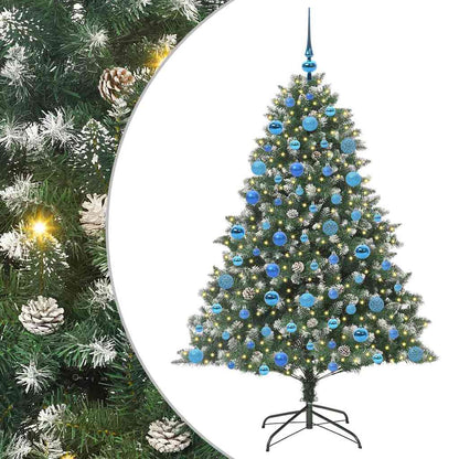 Artificial Christmas Tree with 300 LEDs with Stand Green 180 cm