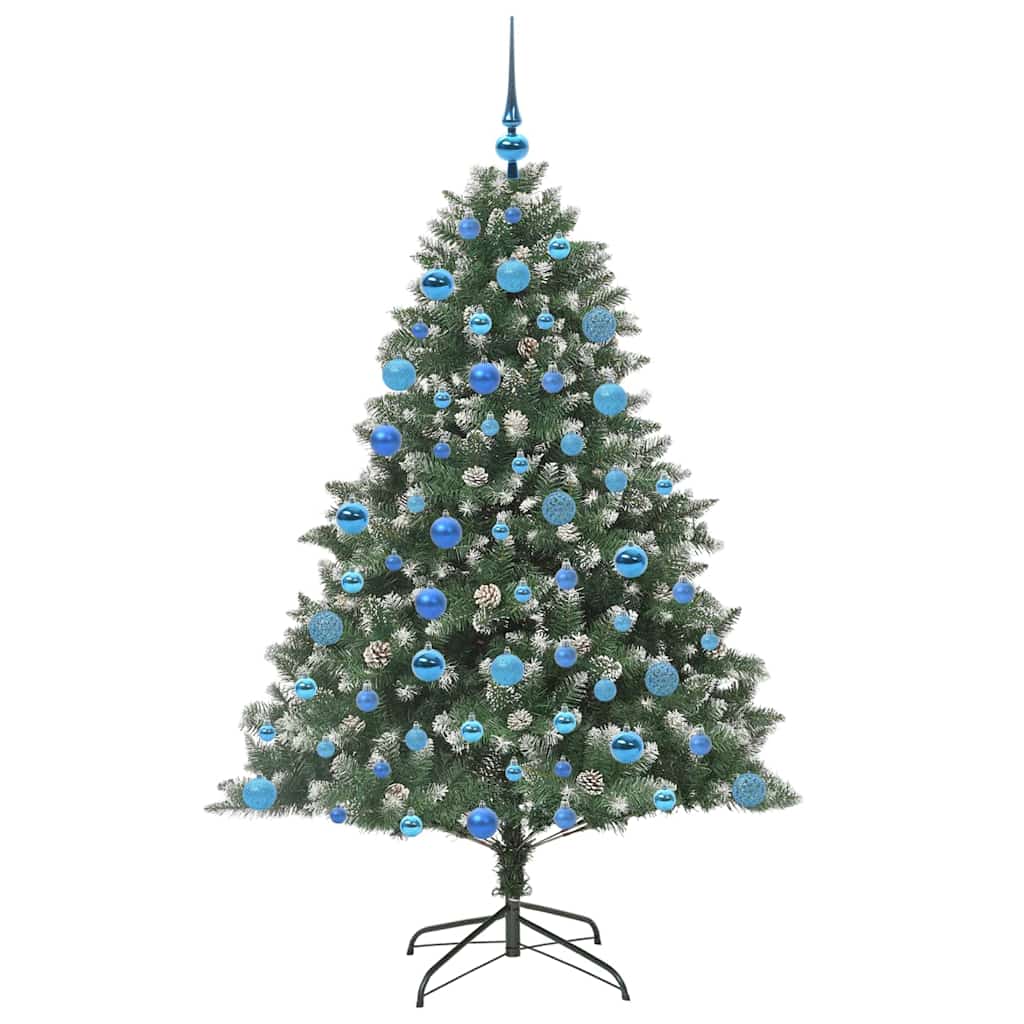 Artificial Christmas Tree with 300 LEDs with Stand Green 180 cm