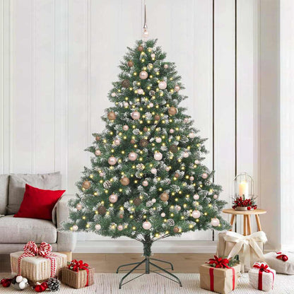 Artificial Christmas Tree with 300 LEDs with Stand Green 210 cm