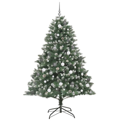 Artificial Christmas Tree with 300 LEDs with Stand Green 210 cm