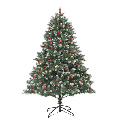 Artificial Christmas Tree with 300 LEDs with Stand Green 210 cm
