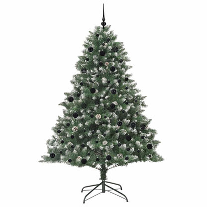 Artificial Christmas Tree with 300 LEDs with Stand Green 210 cm