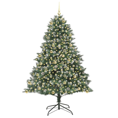 Artificial Christmas Tree with 300 LEDs with Stand Green 210 cm