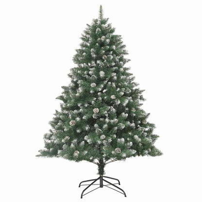 Artificial Christmas Tree with 300 LEDs with Stand Green 210 cm