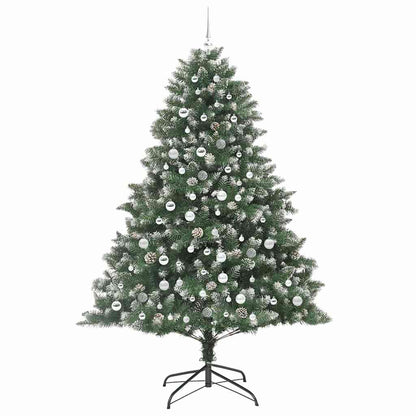 Artificial Christmas Tree with 300 LEDs with Stand Green 210 cm