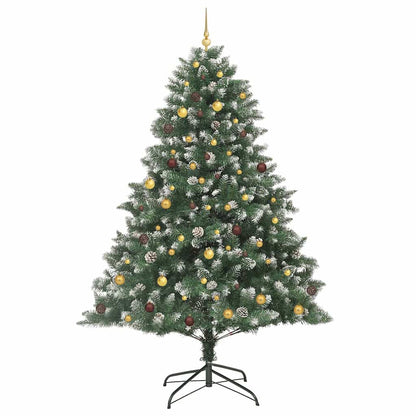 Artificial Christmas Tree with 300 LEDs with Stand Green 240 cm