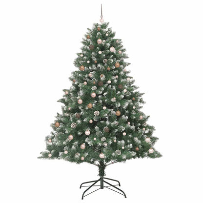 Artificial Christmas Tree with 300 LEDs with Stand Green 240 cm