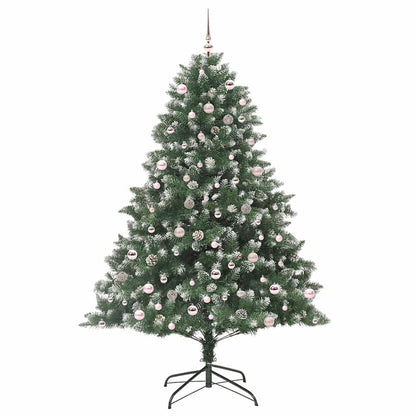 Artificial Christmas Tree with 300 LEDs with Stand Green 240 cm