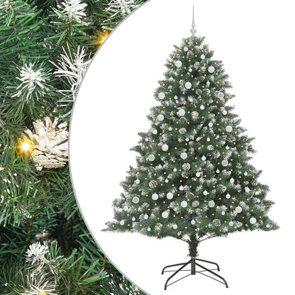 Artificial Christmas Tree with 300 LEDs with Stand Green 240 cm
