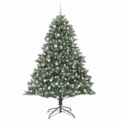 Artificial Christmas Tree with 300 LEDs with Stand Green 240 cm
