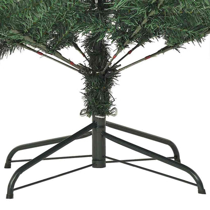 Artificial Christmas Tree with 300 LEDs with Stand Green 240 cm
