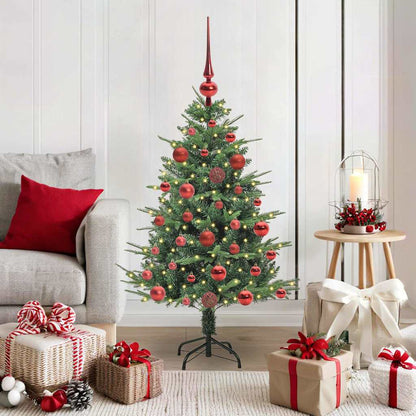 Artificial Pre-lit Christmas Tree with Ball Set Green 120 cm