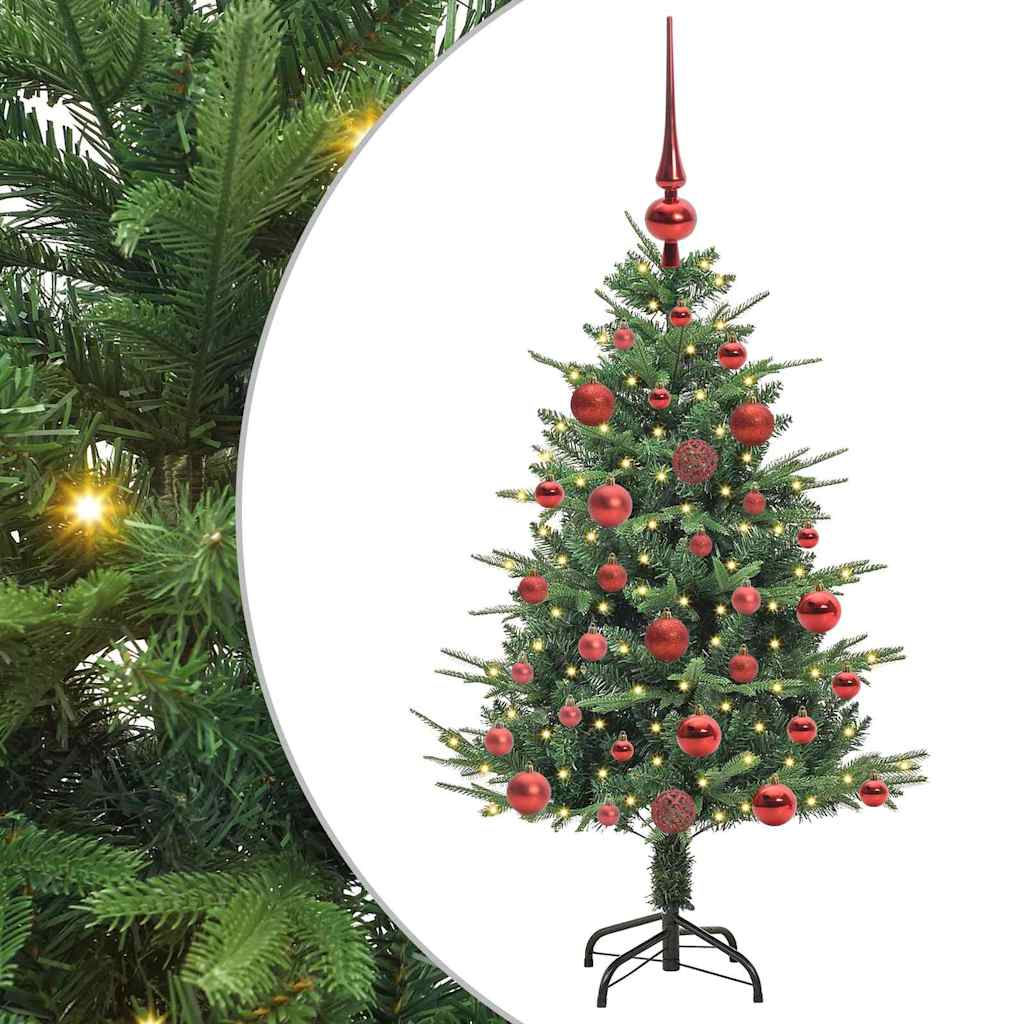Artificial Pre-lit Christmas Tree with Ball Set Green 120 cm