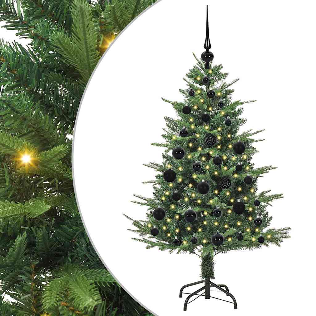 Artificial Pre-lit Christmas Tree with Ball Set Green 120 cm