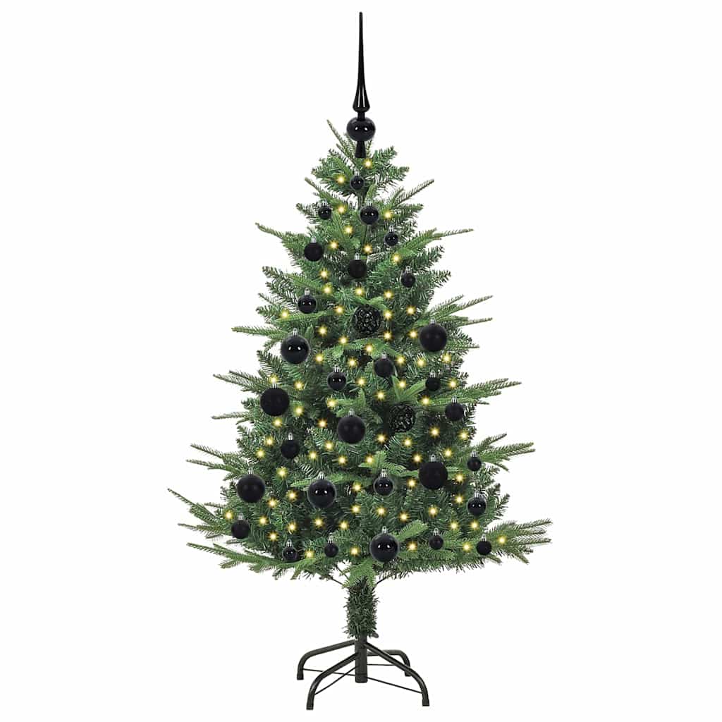 Artificial Pre-lit Christmas Tree with Ball Set Green 120 cm