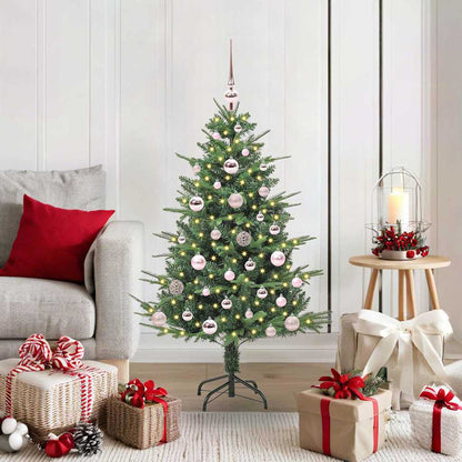 Artificial Pre-lit Christmas Tree with Ball Set Green 120 cm