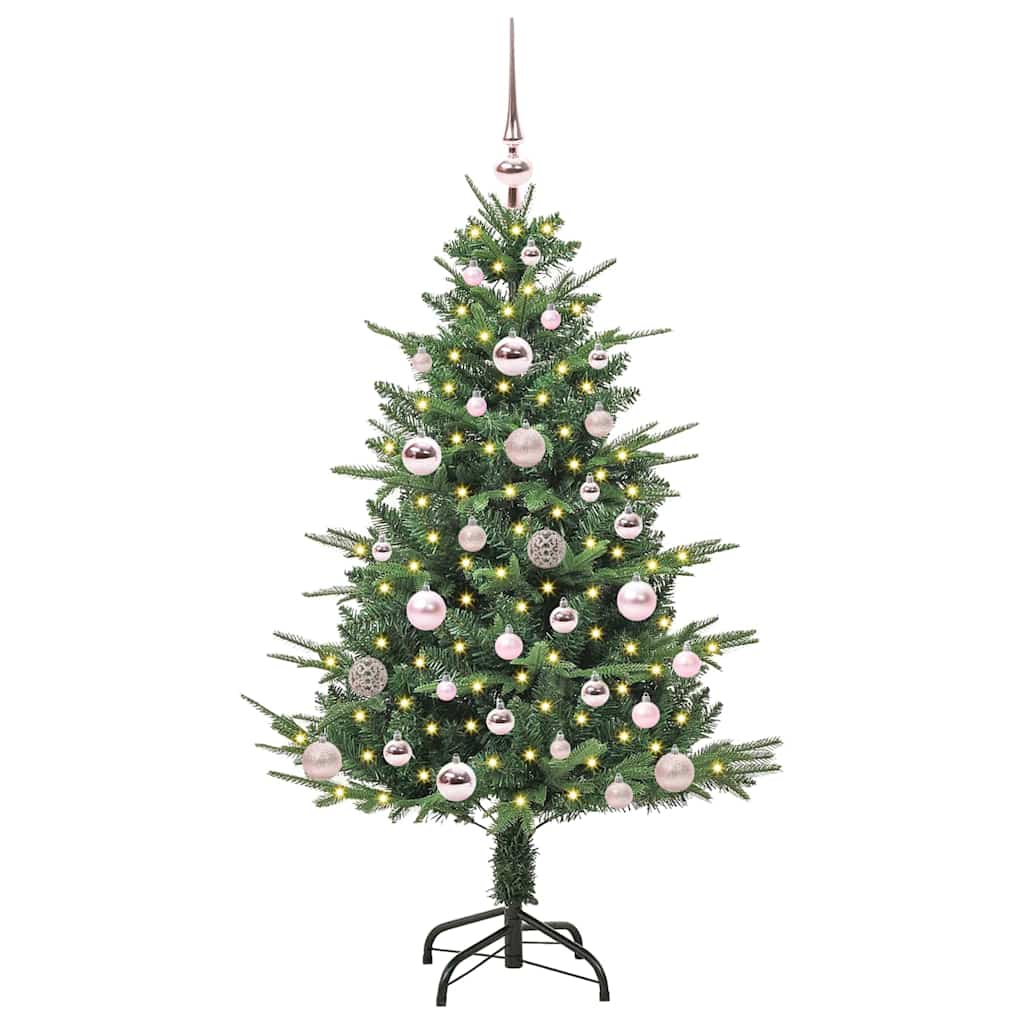 Artificial Pre-lit Christmas Tree with Ball Set Green 120 cm