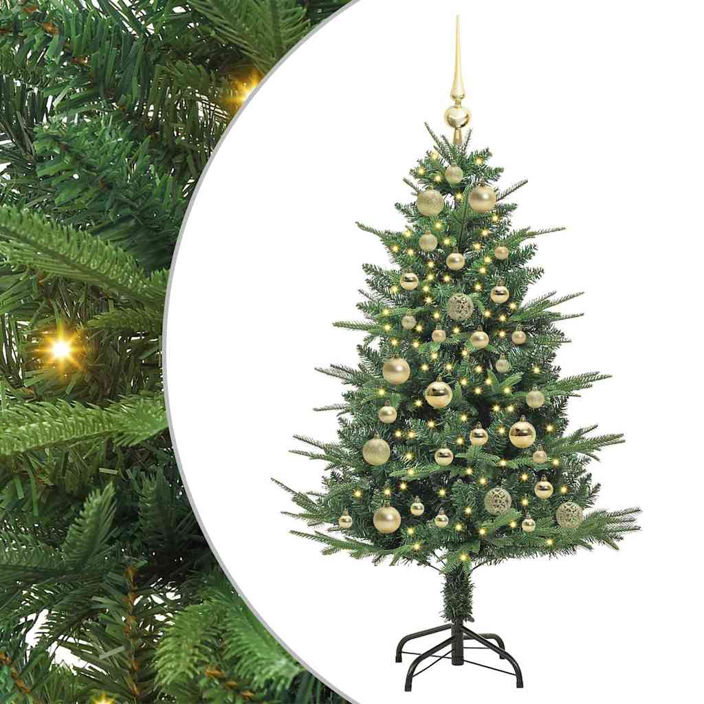 Artificial Pre-lit Christmas Tree with Ball Set Green 120 cm