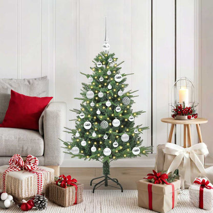 Artificial Pre-lit Christmas Tree with Ball Set Green 120 cm